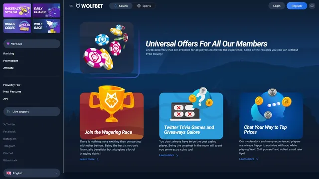 wolfbet casino promotions