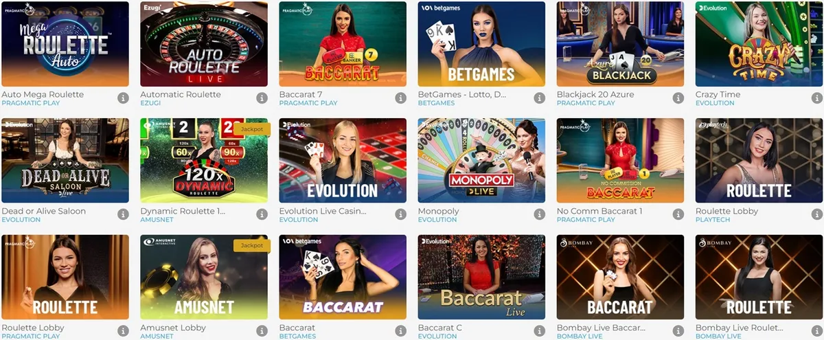 wolfy casino live games