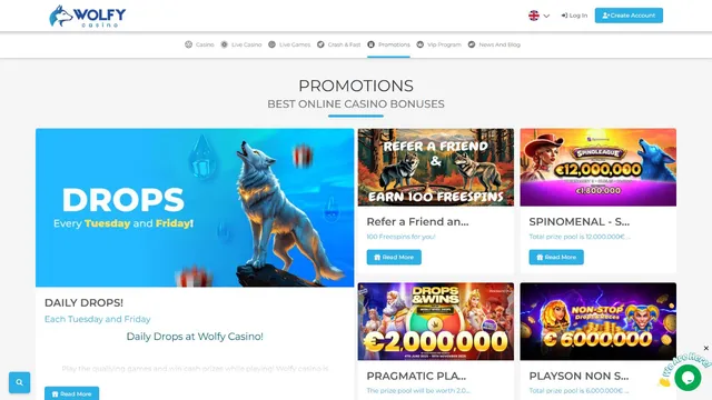 wolfy casino promotions