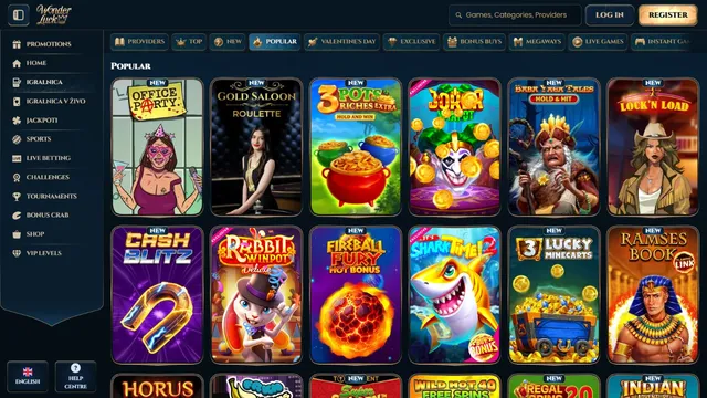 wonderluck casino games