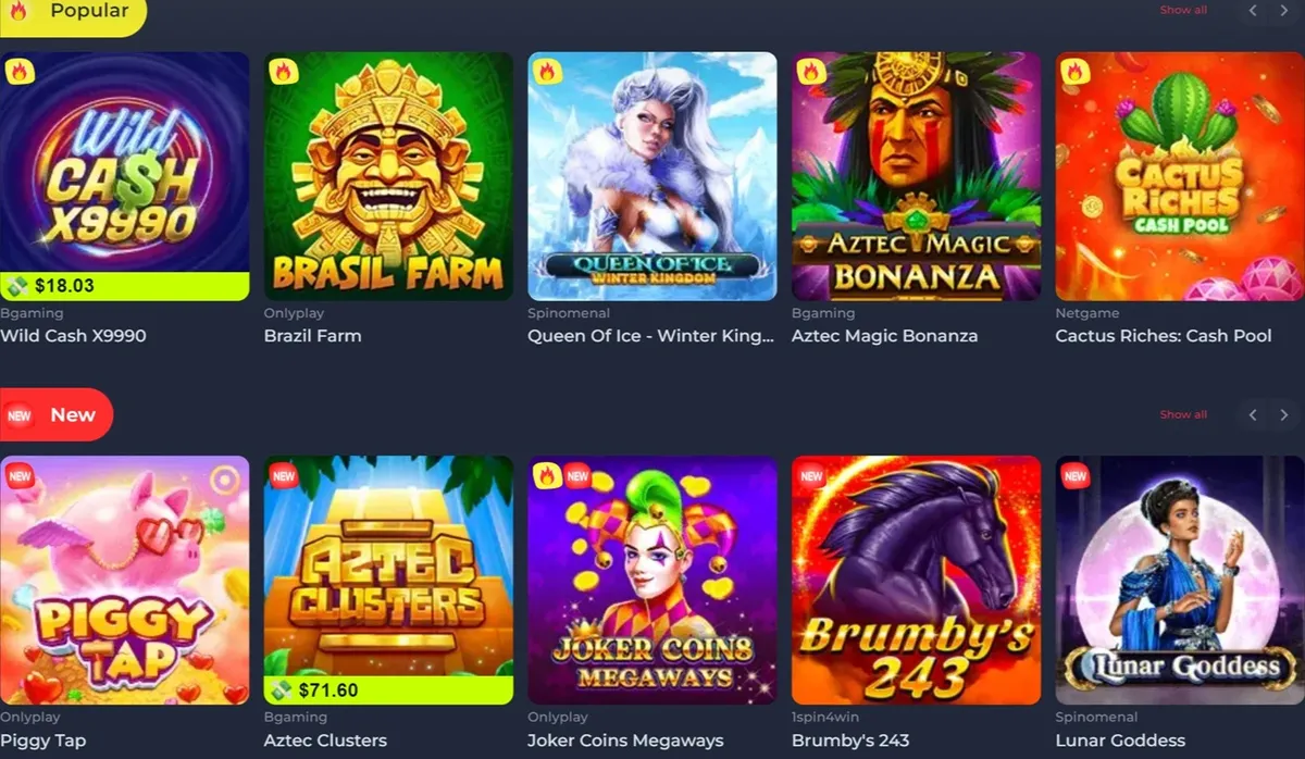 yoju casino games
