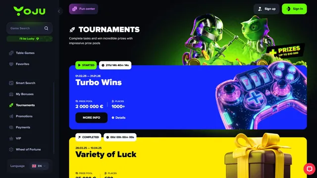 yoju casino tournaments